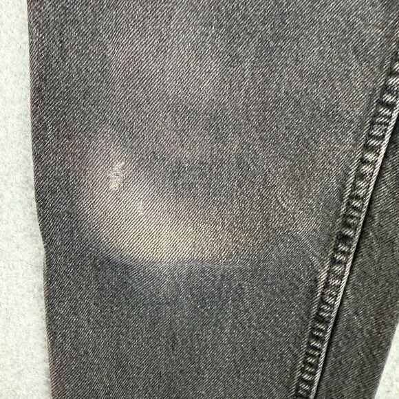 Levi Strauss & Co Womens Size 9 Denim Jeans Black Tapered Leg Relaxed Distressed - Picture 2 of 14